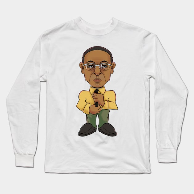 Chibi Gus Fring Long Sleeve T-Shirt by Hojyn